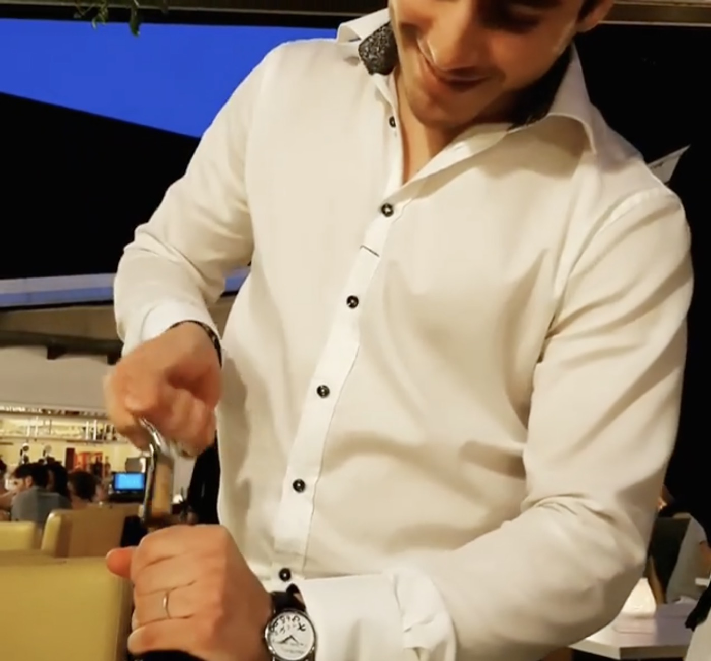 Me as a waiter.